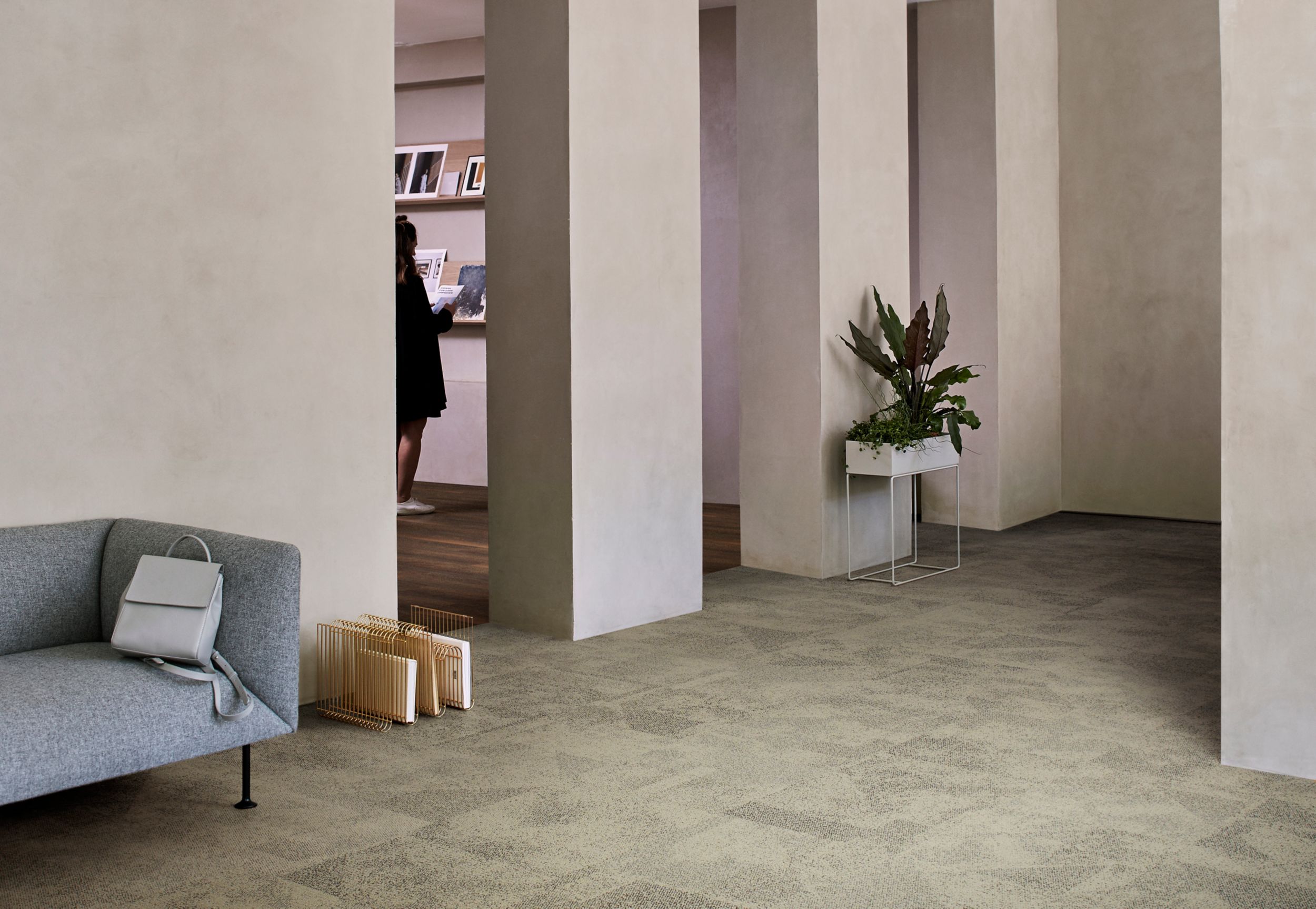 Interface Paver Carpet Tile in Mushroom afbeeldingnummer 2